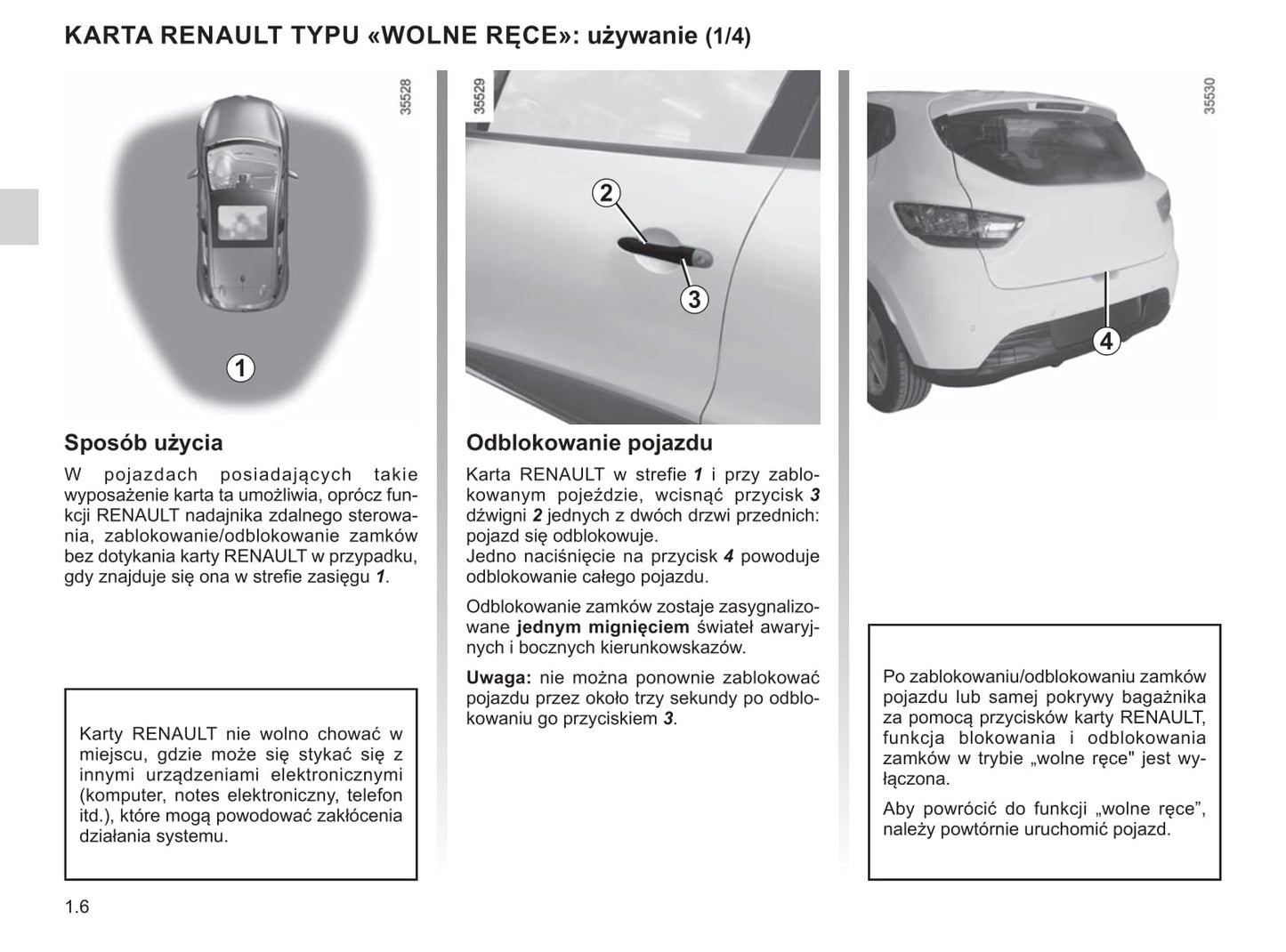 2016-2019 Renault Clio Manuel du propriétaire | Polonais