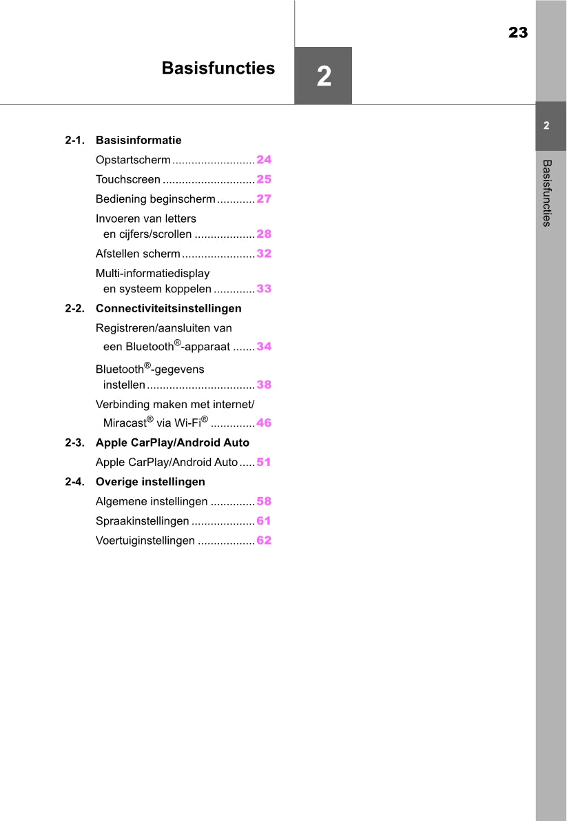 Toyota Corolla HB / TS Navigatie Handleiding 2019 - 2023