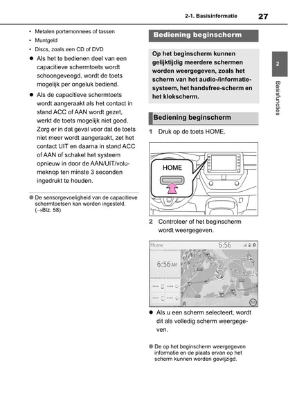 Toyota Corolla HB / TS Navigatie Handleiding 2019 - 2023