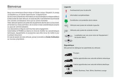 2020-2021 Citroën Jumpy/Dispatch/SpaceTourer Gebruikershandleiding | Frans