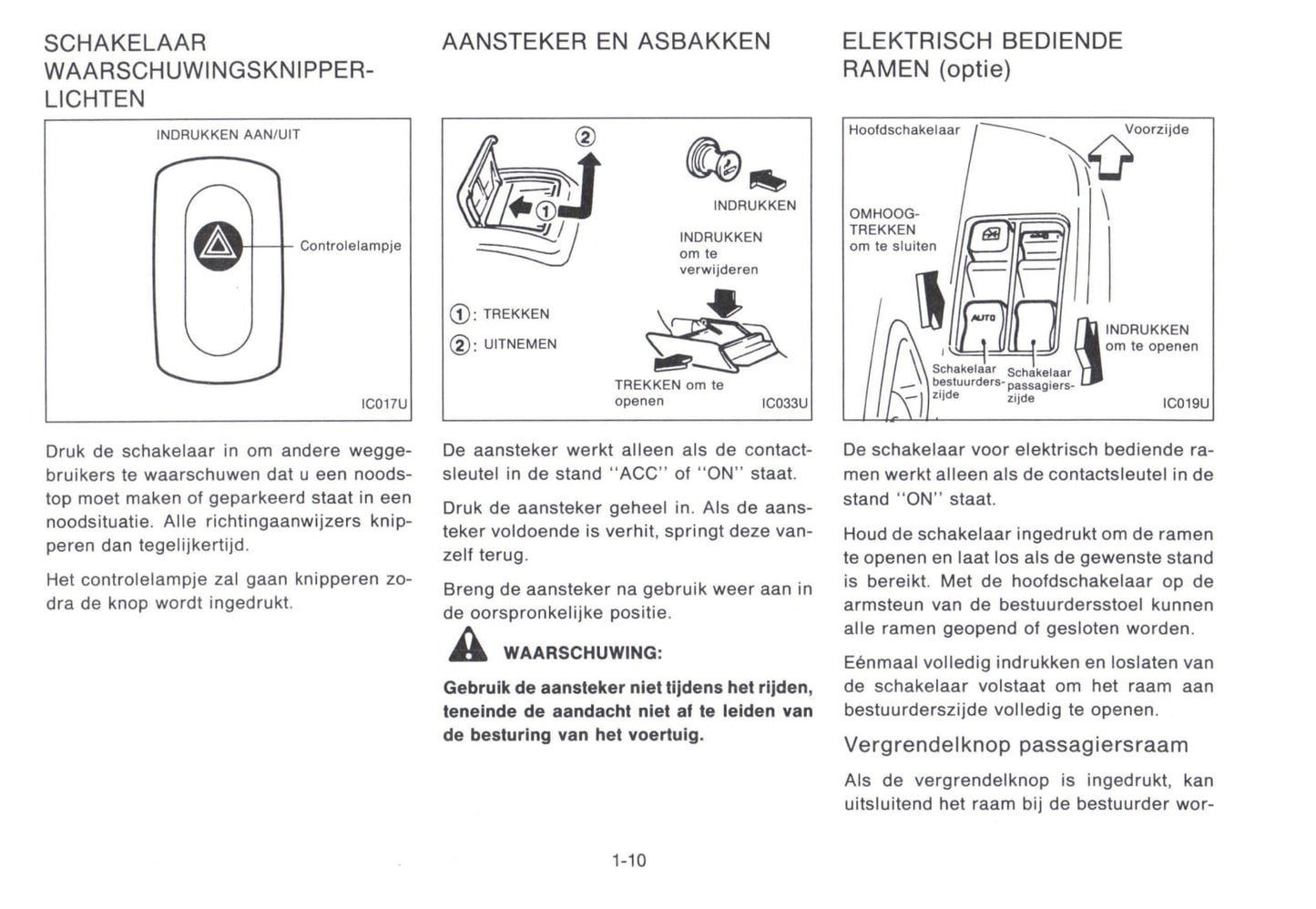 1992-1998 Nissan Micra Bedienungsanleitung | Niederländisch