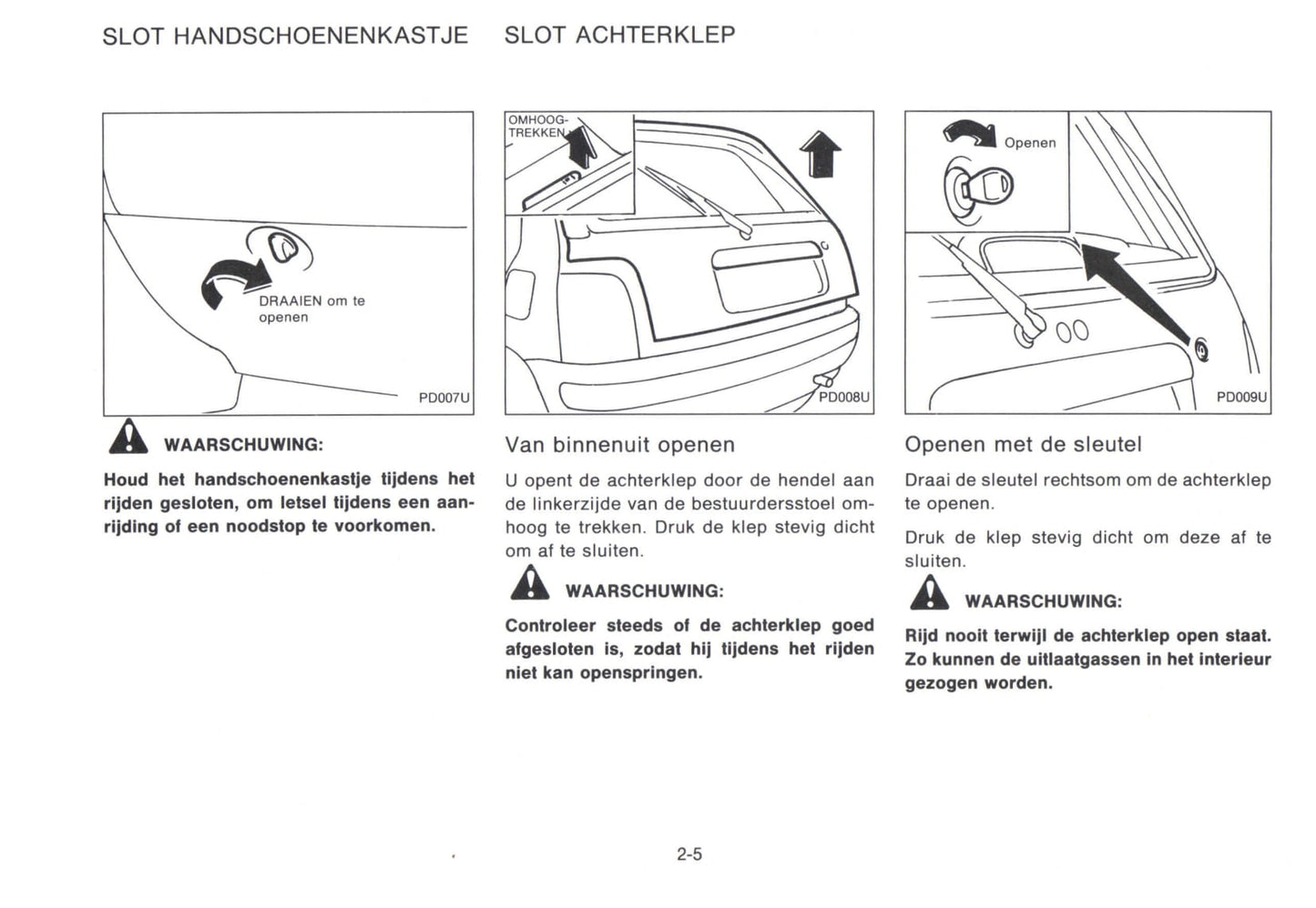 1992-1998 Nissan Micra Bedienungsanleitung | Niederländisch