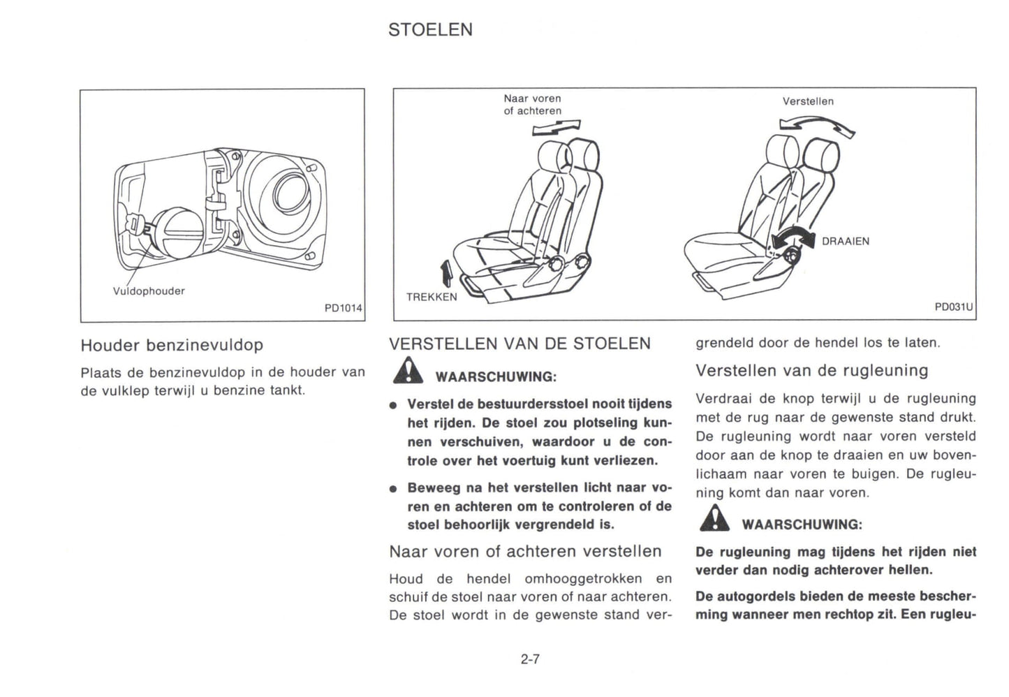 1992-1998 Nissan Micra Bedienungsanleitung | Niederländisch