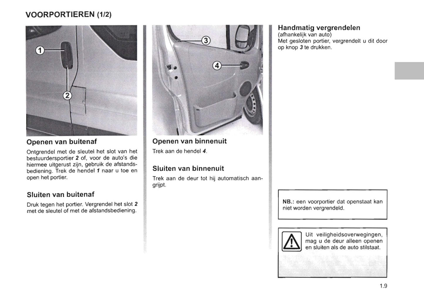 2006-2016 Nissan Primastar Manuel du propriétaire | Néerlandais