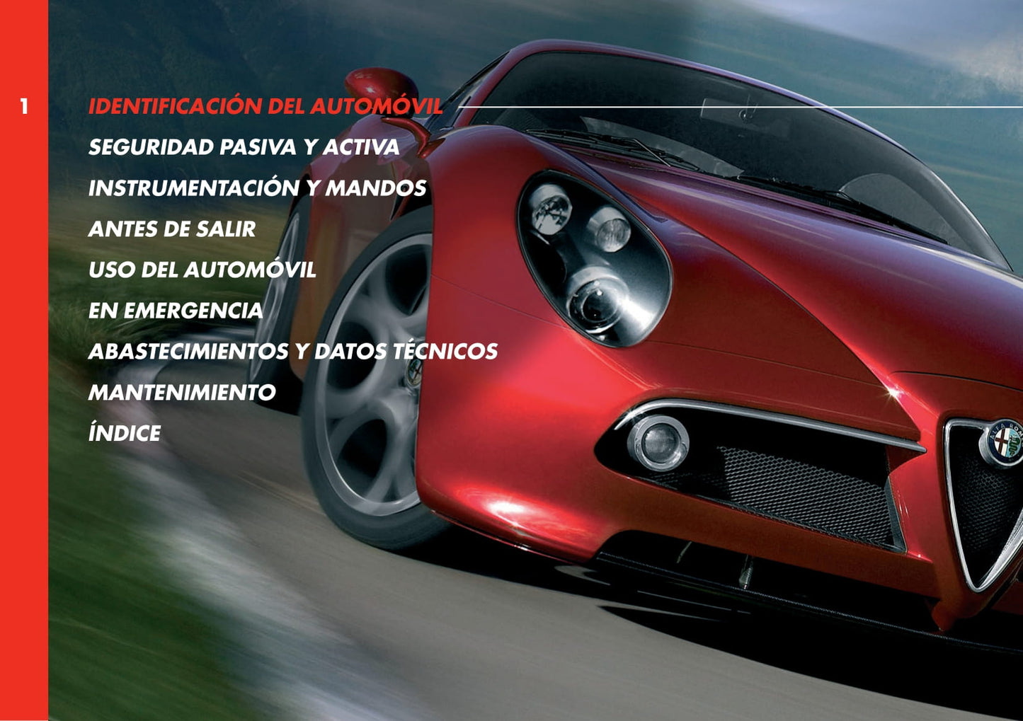 2008 Alfa Romeo 8C Competizione Owner's Manual | Spanish