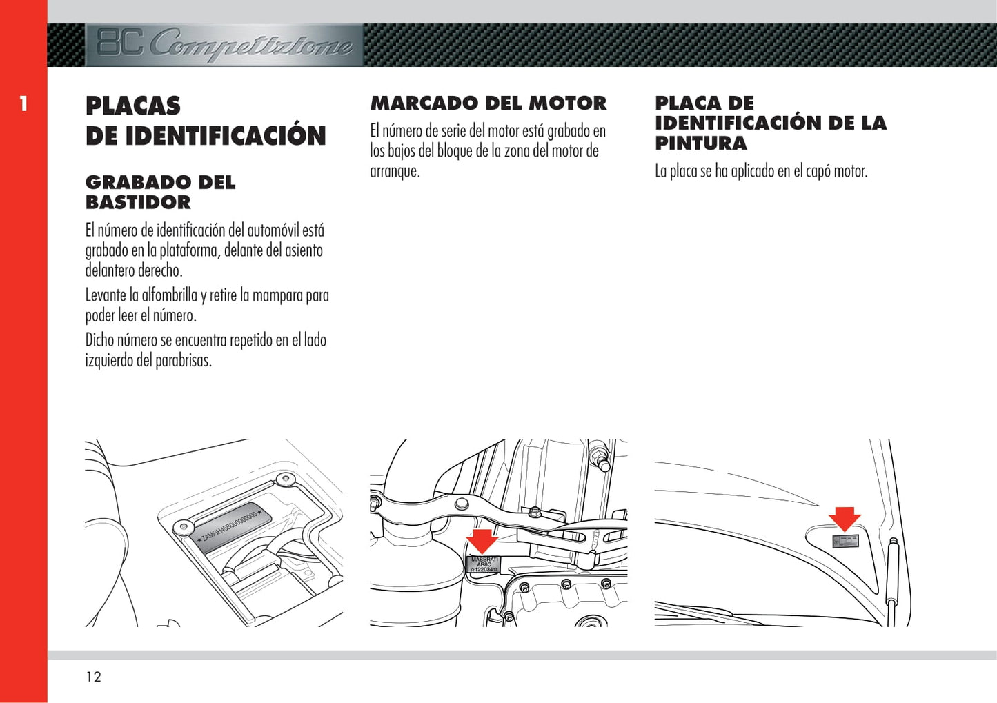 2008 Alfa Romeo 8C Competizione Owner's Manual | Spanish