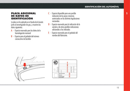 2008 Alfa Romeo 8C Competizione Owner's Manual | Spanish