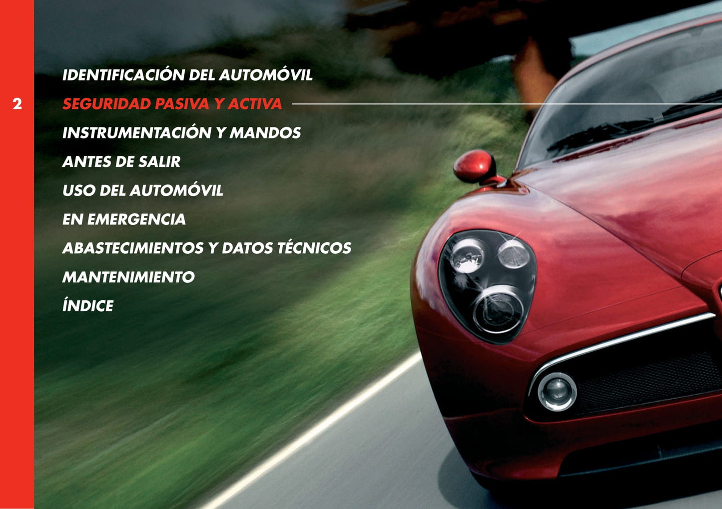 2008 Alfa Romeo 8C Competizione Owner's Manual | Spanish