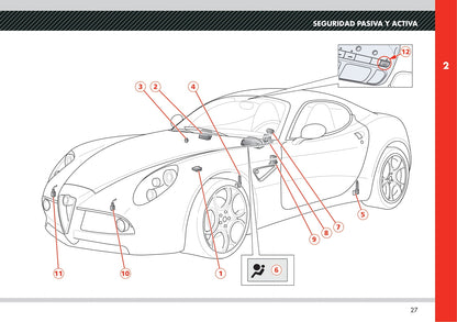 2008 Alfa Romeo 8C Competizione Owner's Manual | Spanish