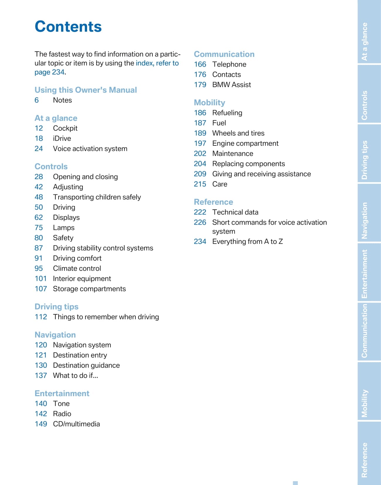 2011 BMW Z4 Owner's Manual | English