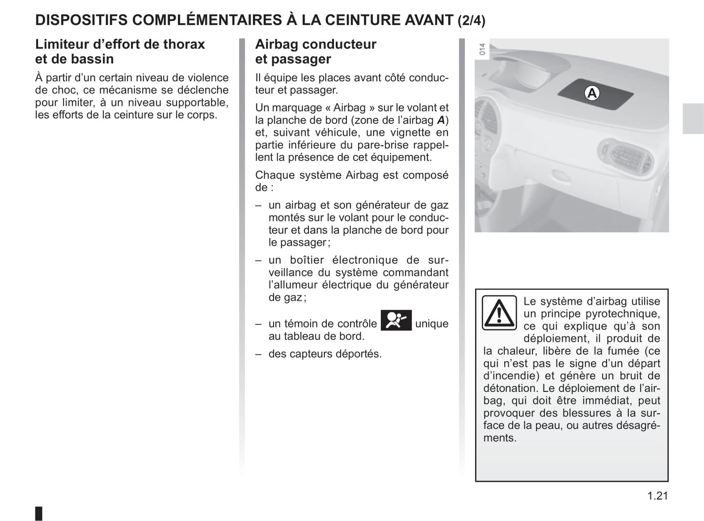 2008-2012 Renault Modus Manuel du propriétaire | Français