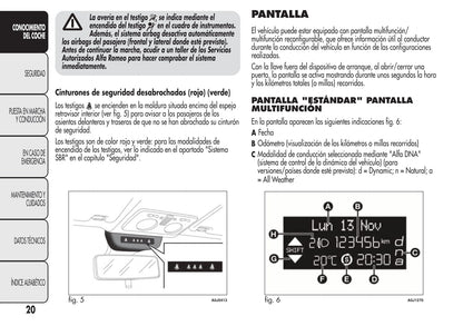 2008-2014 Alfa Romeo MiTo Owner's Manual | Spanish