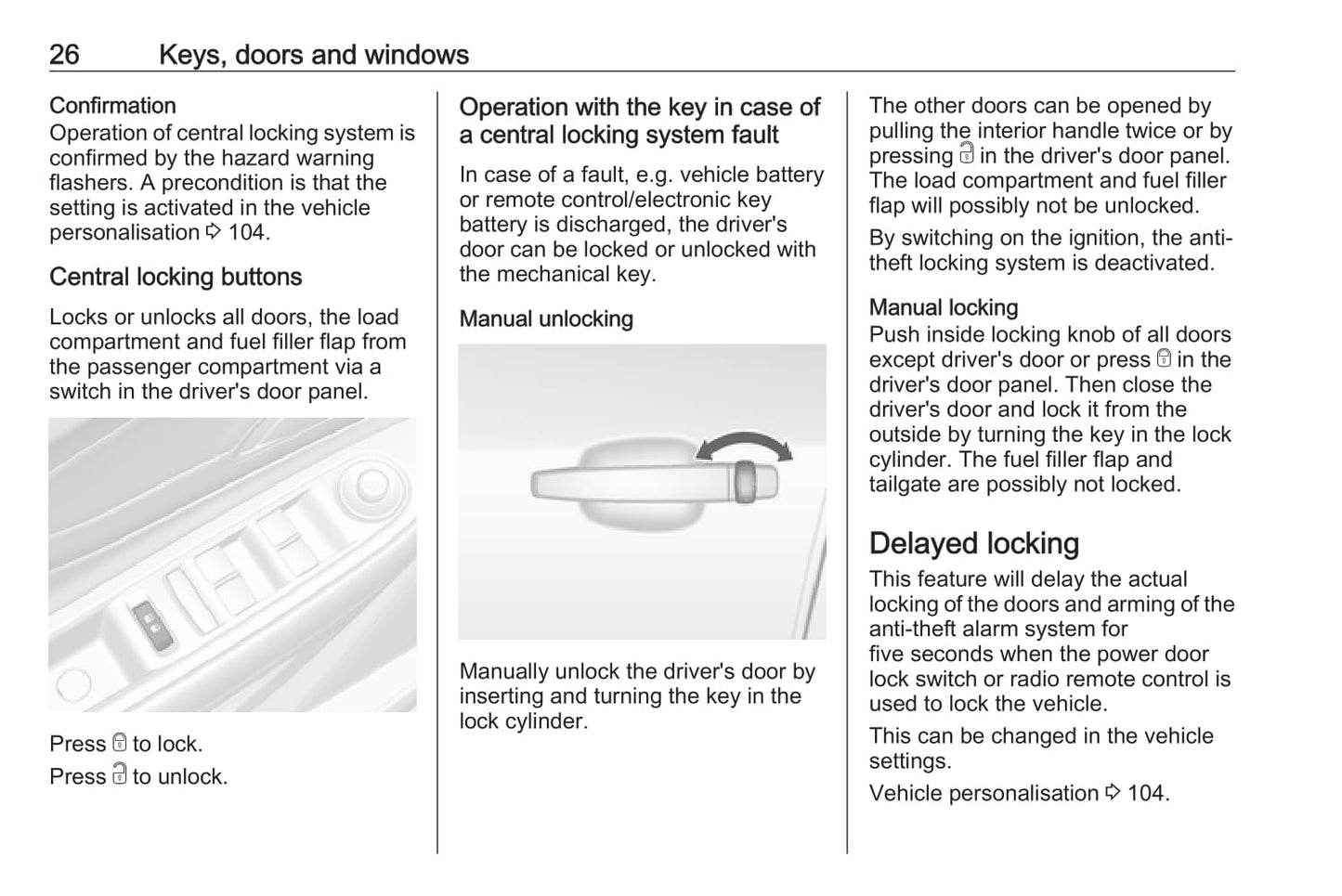 2016-2017 Vauxhall Mokka X Owner's Manual | English