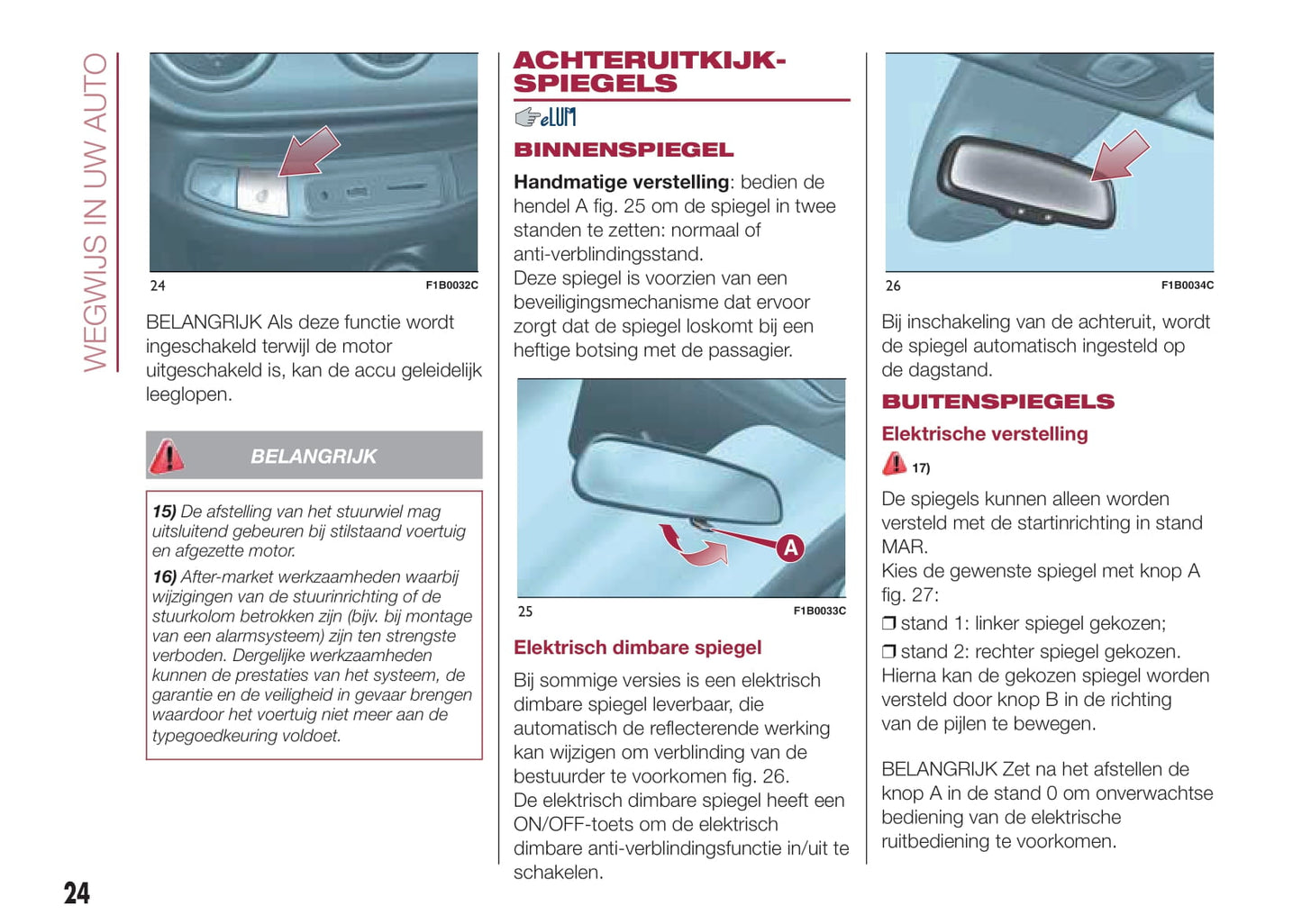 2015-2016 Fiat 500X Bedienungsanleitung | Niederländisch