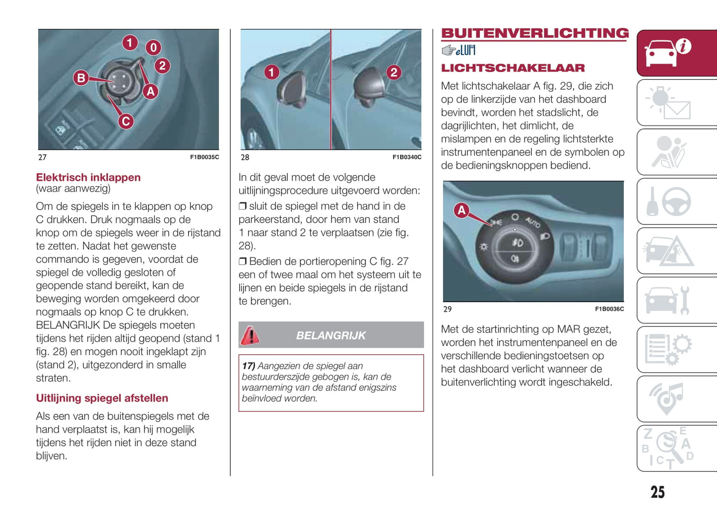 2015-2016 Fiat 500X Bedienungsanleitung | Niederländisch