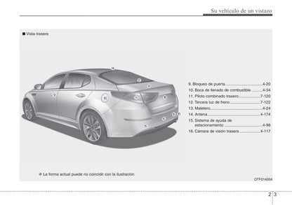 2014-2015 Kia Optima Manuel du propriétaire | Espagnol