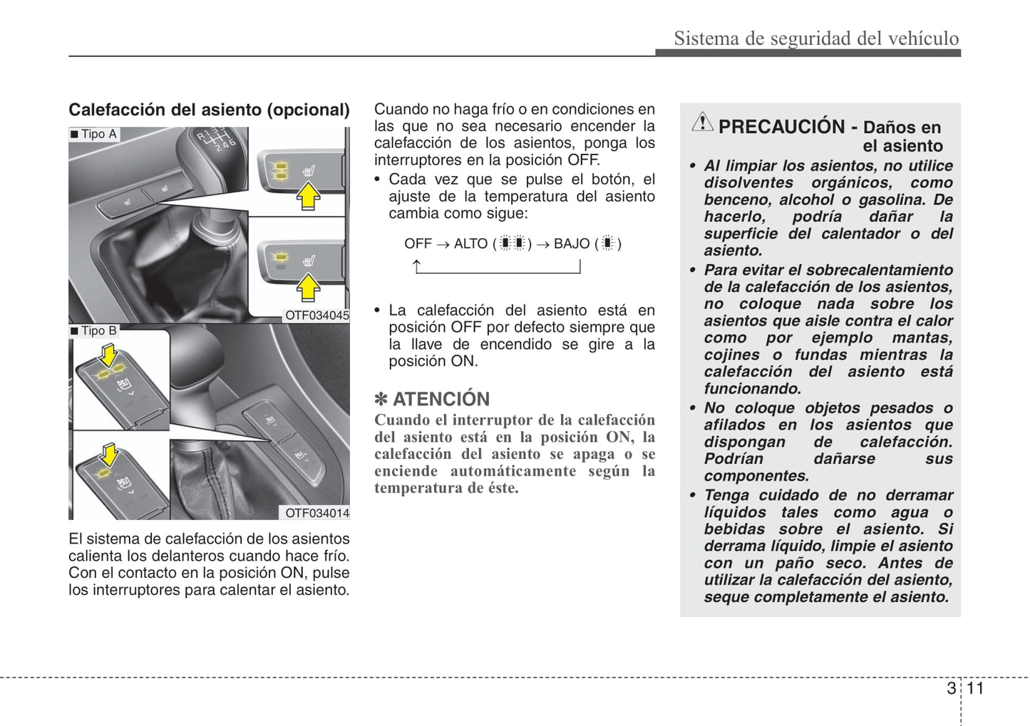 2014-2015 Kia Optima Manuel du propriétaire | Espagnol