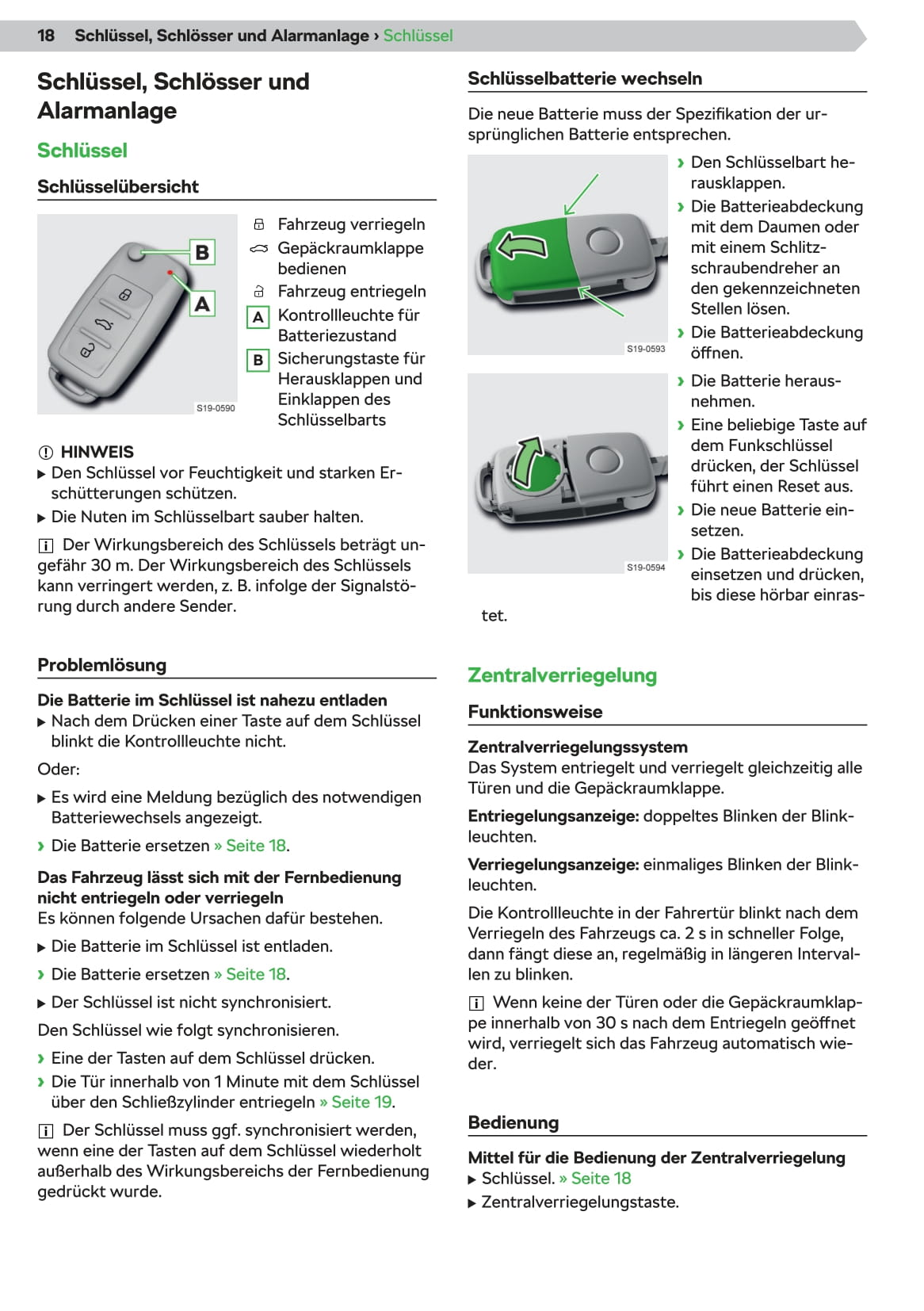 2019-2020 Skoda Citigo-e iV Owner's Manual | German