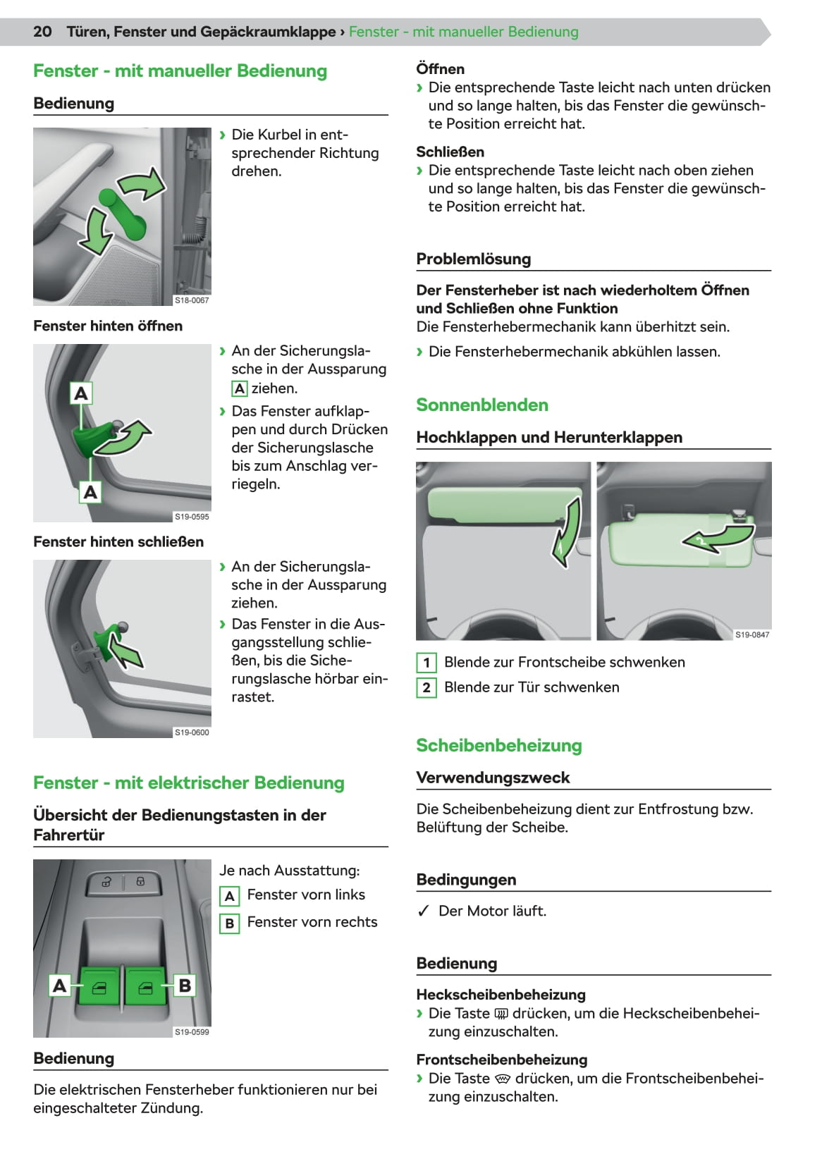 2019-2020 Skoda Citigo-e iV Owner's Manual | German