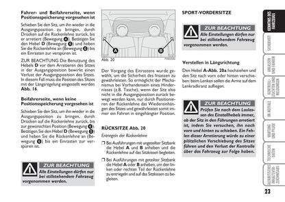 2008-2016 Abarth 500 Gebruikershandleiding | Duits