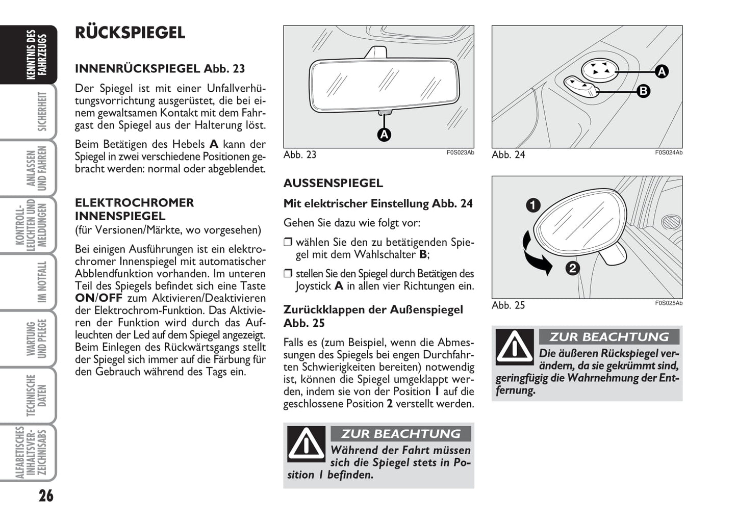 2008-2016 Abarth 500 Gebruikershandleiding | Duits