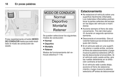 2012-2013 Opel Ampera Owner's Manual | Spanish