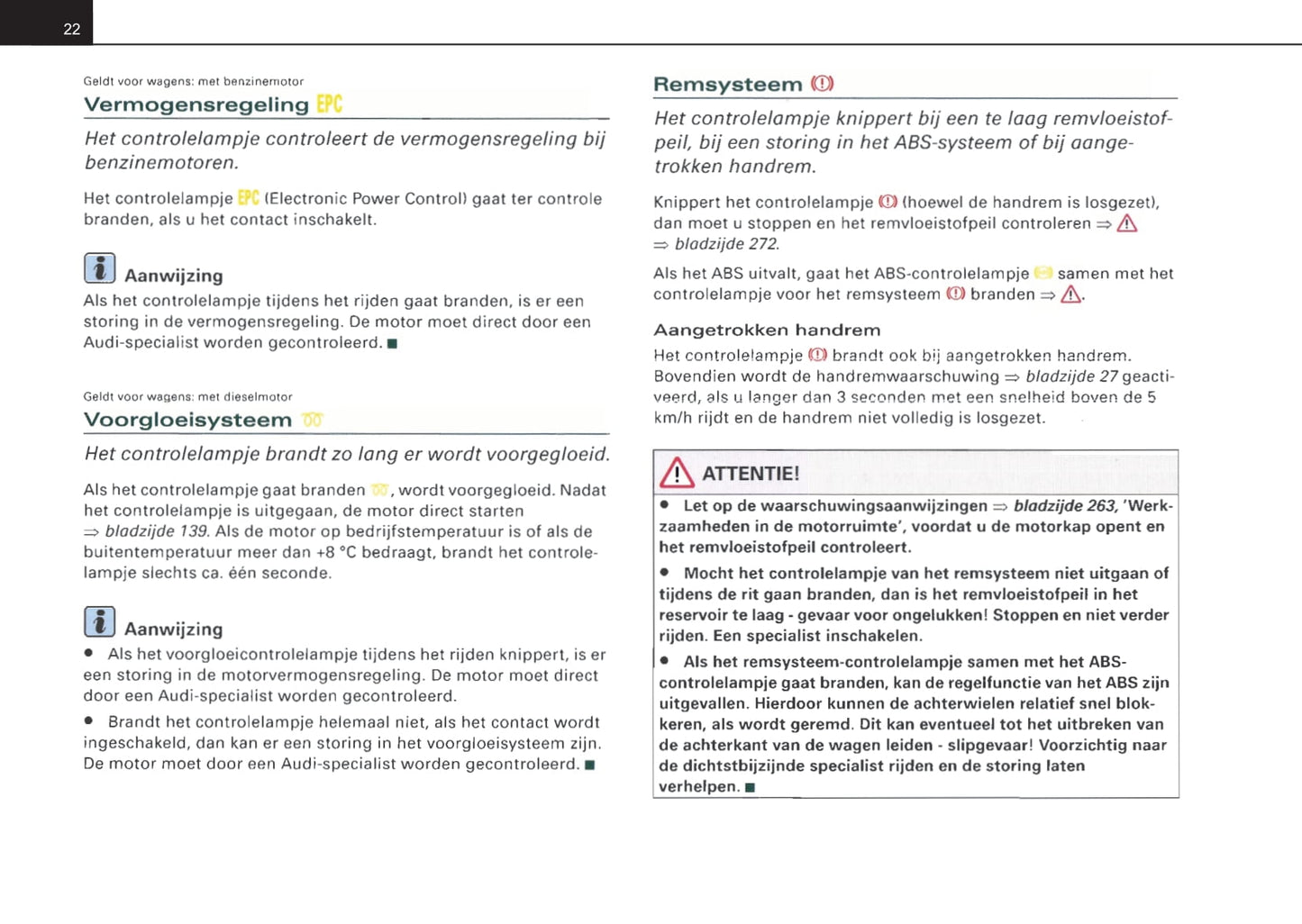 2004-2007 Audi A4 Gebruikershandleiding | Nederlands