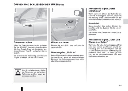 2011-2013 Renault Koleos Manuel du propriétaire | Allemand