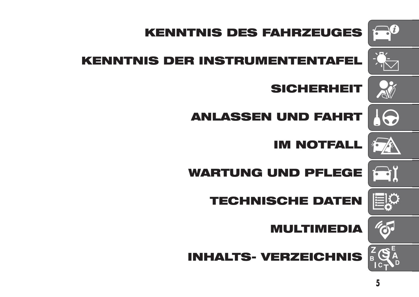 2011-2017 Fiat Panda Manuel du propriétaire | Allemand