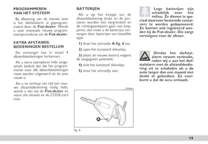 2003-2004 Fiat Scudo Owner's Manual | Dutch