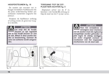 2003-2004 Fiat Scudo Owner's Manual | Dutch