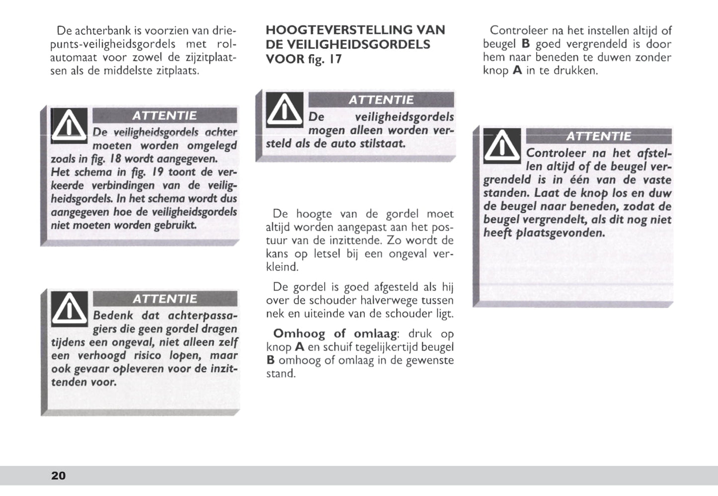 2003-2004 Fiat Scudo Owner's Manual | Dutch