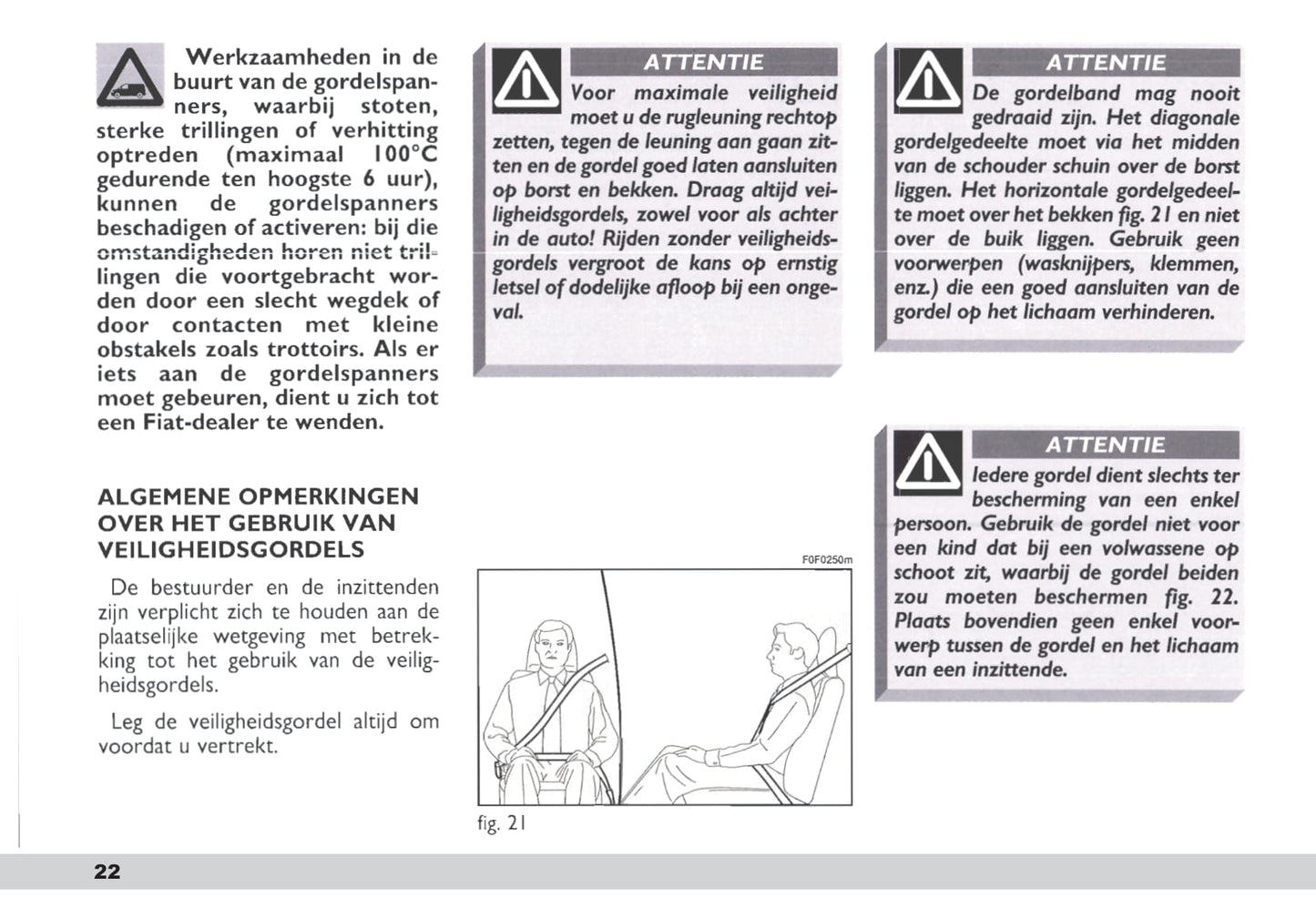 2003-2004 Fiat Scudo Owner's Manual | Dutch