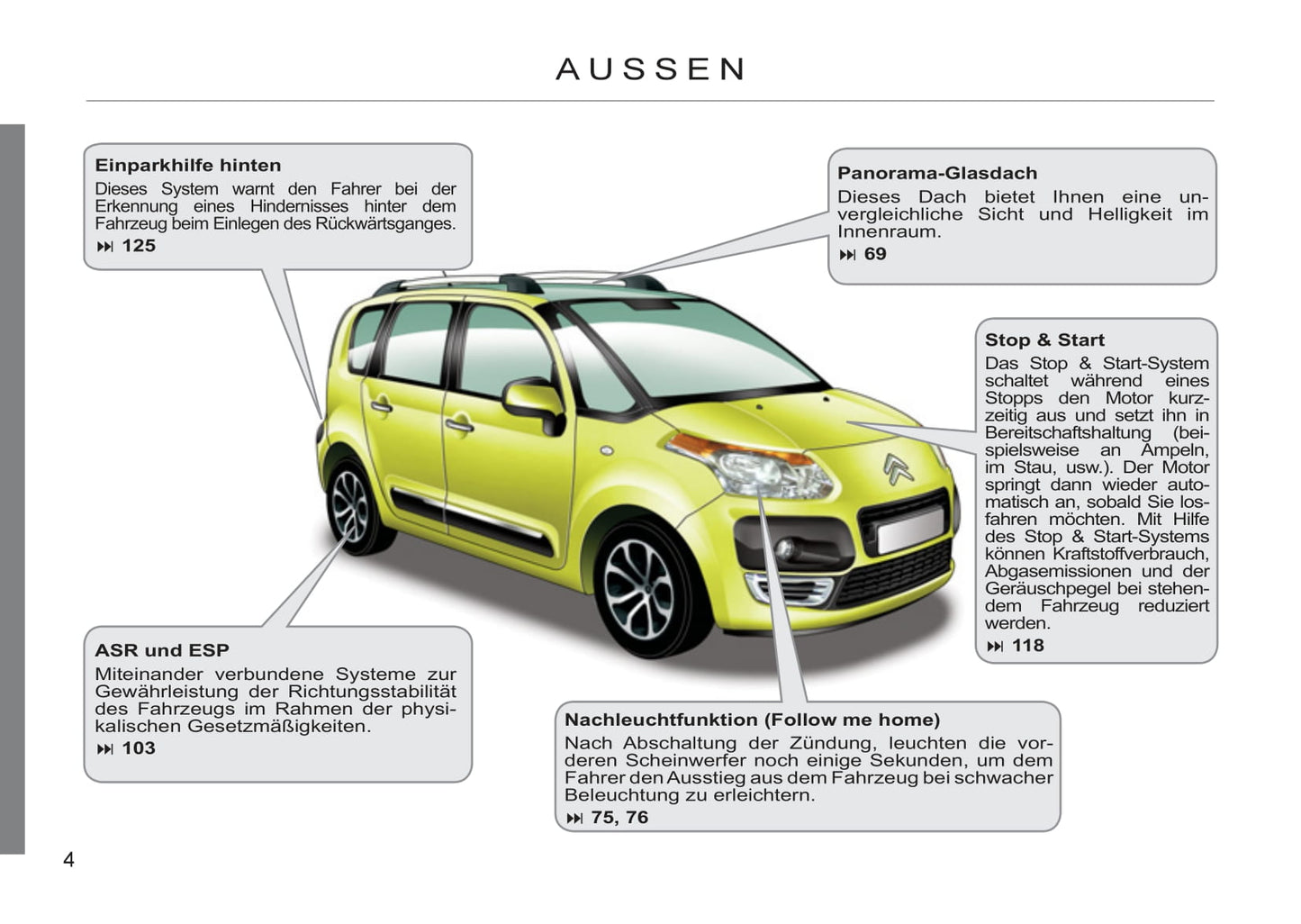 2011-2012 Citroën C3 Picasso Gebruikershandleiding | Duits