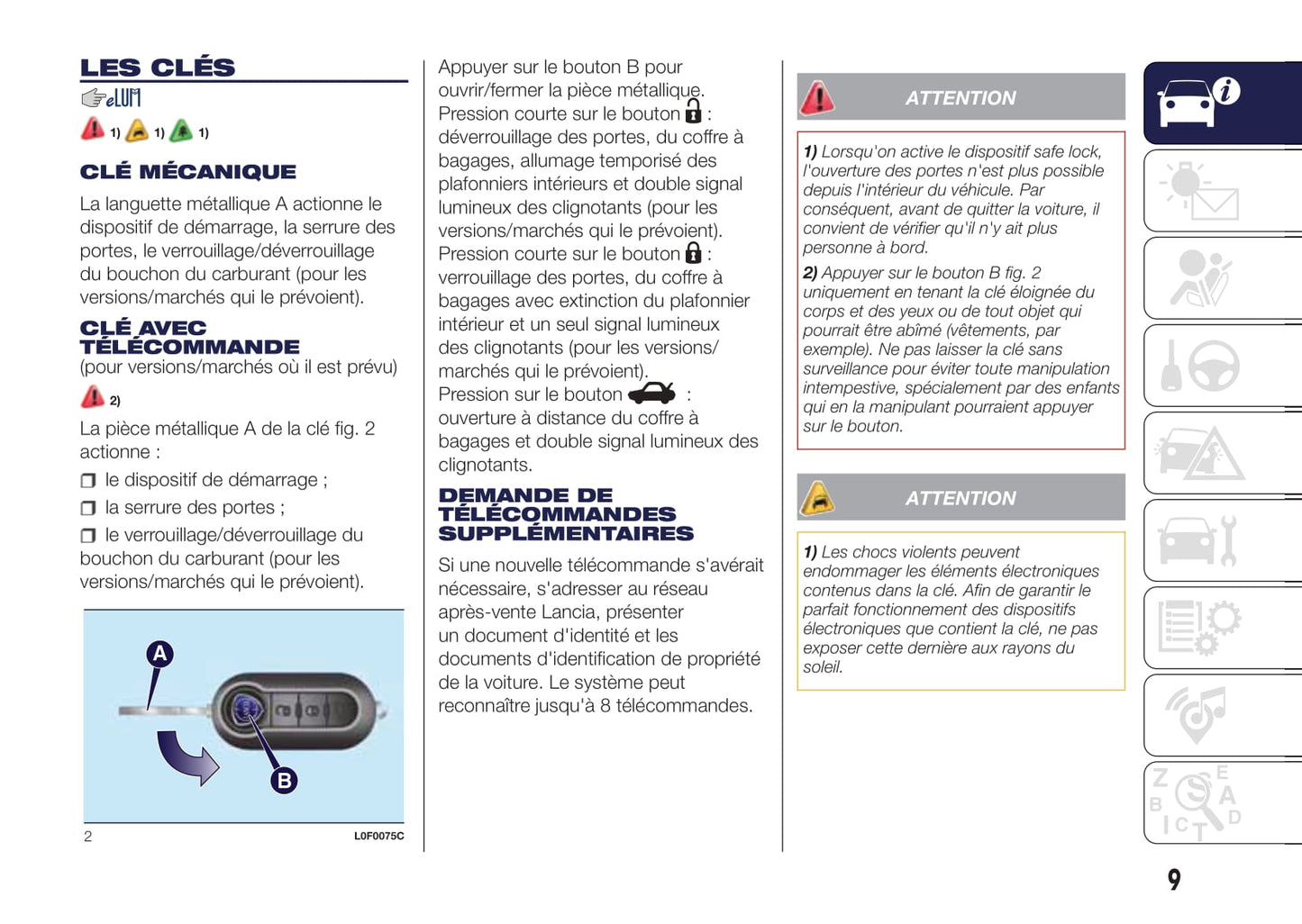 2015-2017 Lancia Ypsilon Manuel du propriétaire | Français