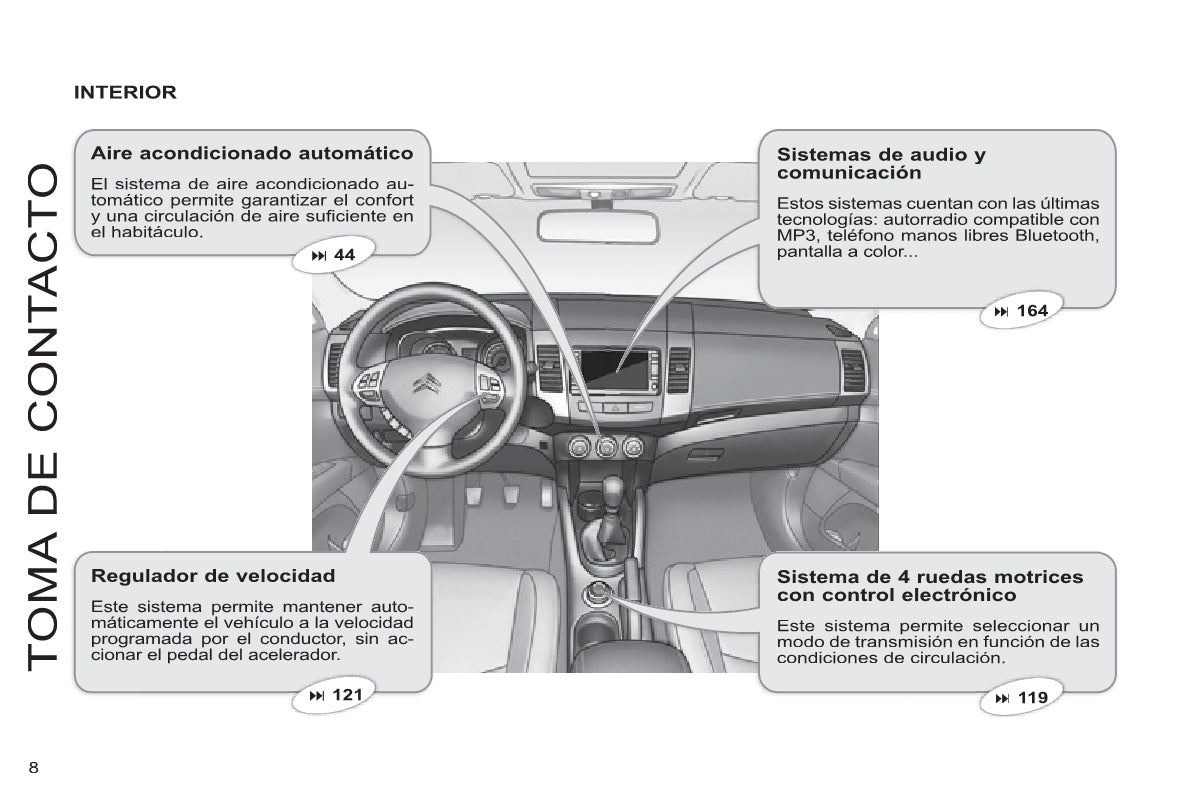 2013-2014 Citroën C8 Gebruikershandleiding | Spaans