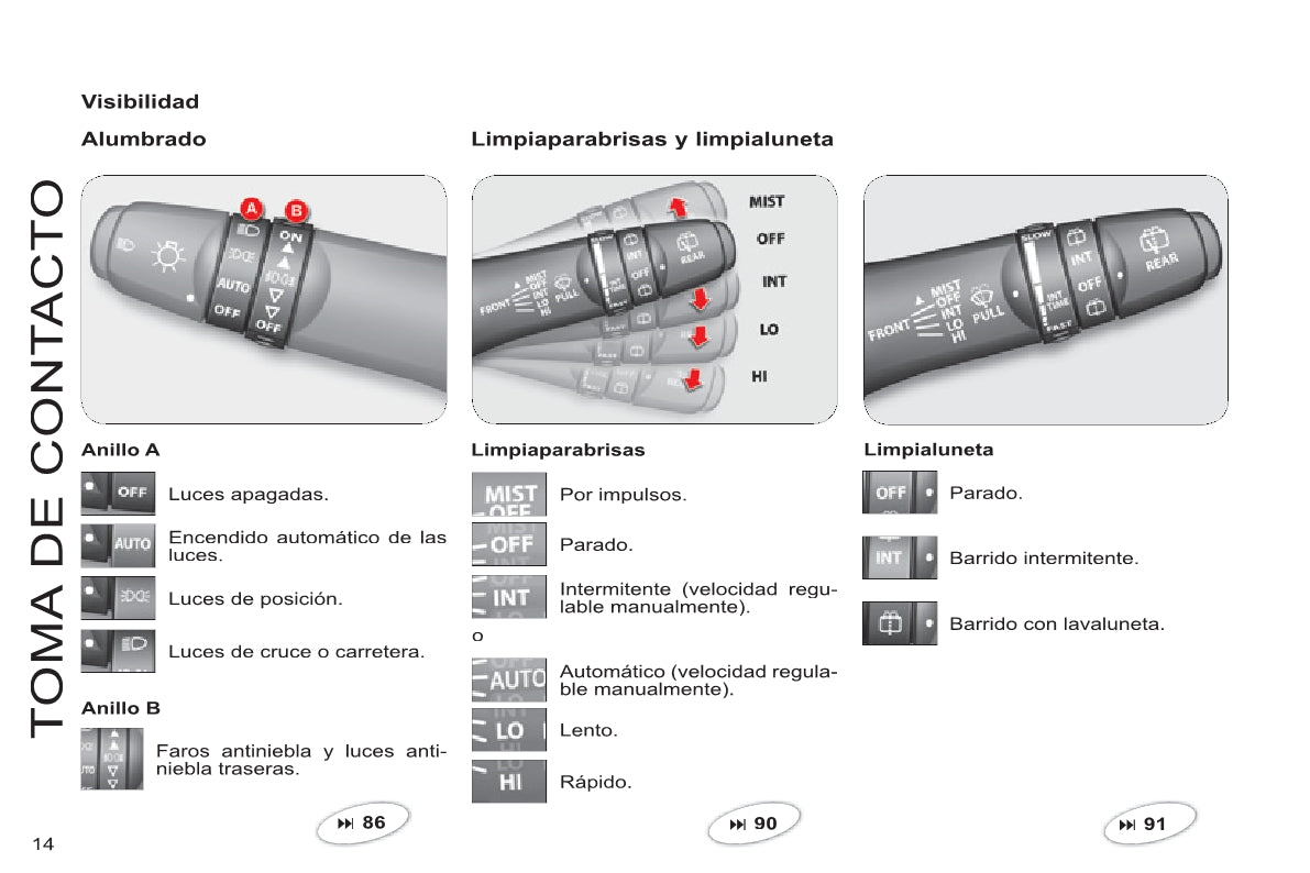 2013-2014 Citroën C8 Gebruikershandleiding | Spaans