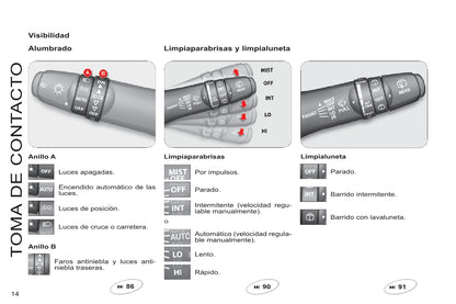 2013-2014 Citroën C8 Gebruikershandleiding | Spaans