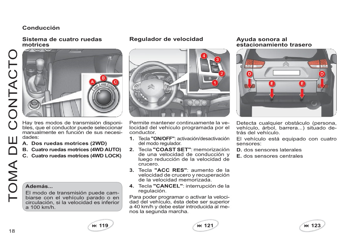 2013-2014 Citroën C8 Gebruikershandleiding | Spaans