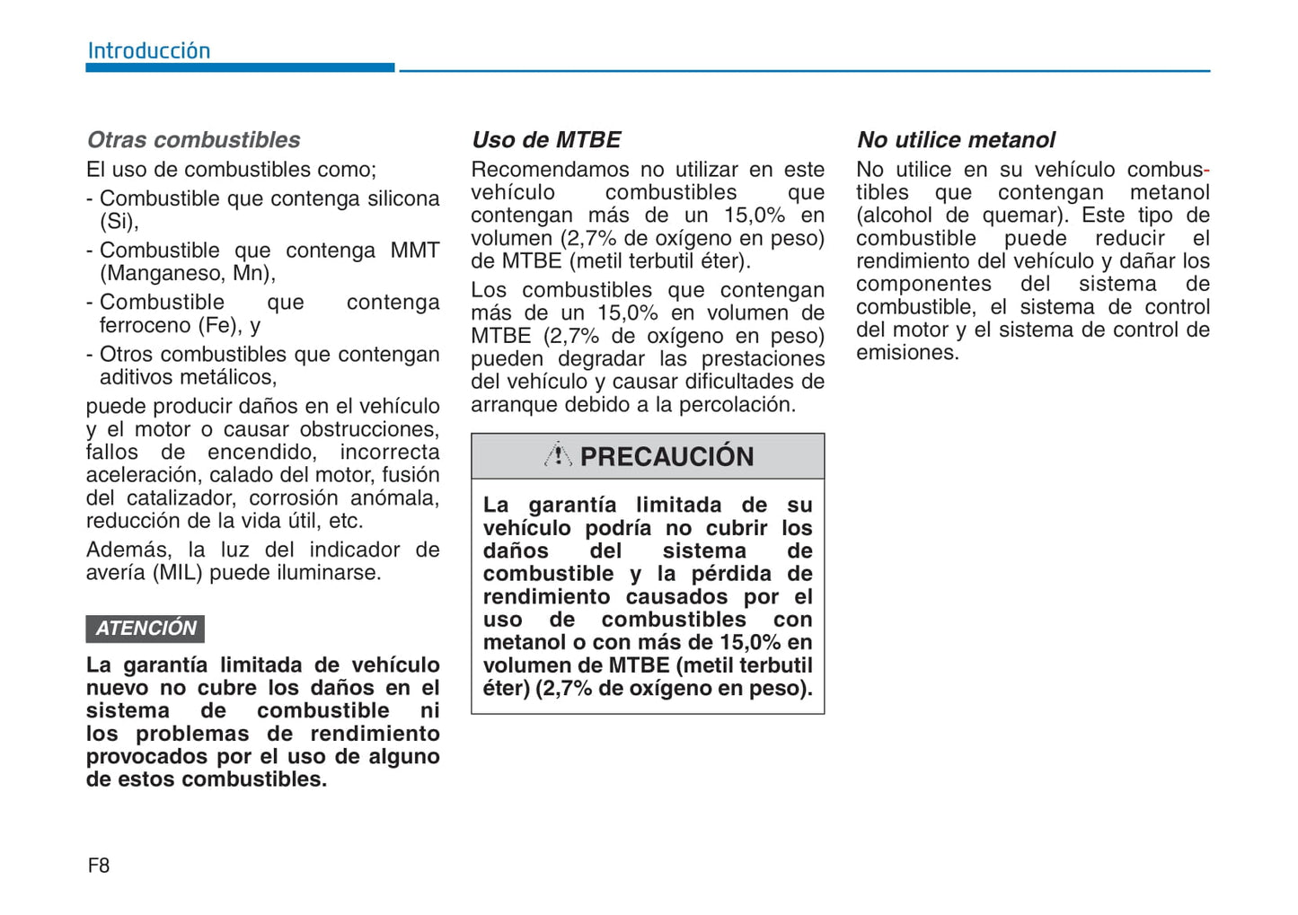 2015-2018 Hyundai Tucson Manuel du propriétaire | Espagnol