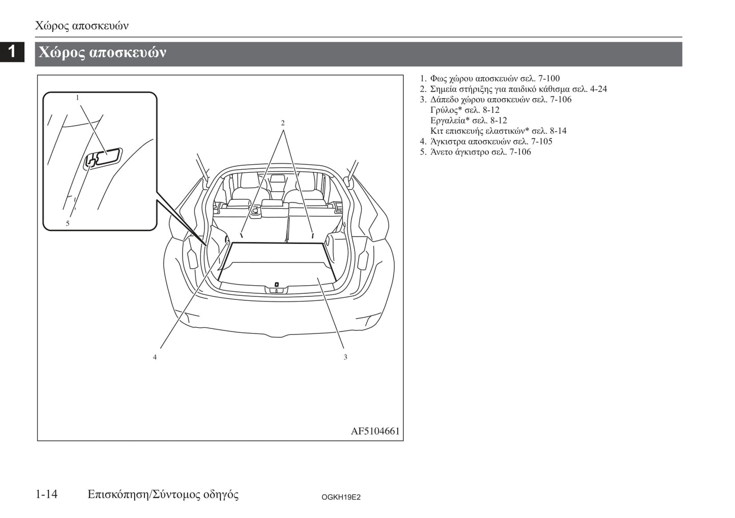 2017-2019 Mitsubishi Eclipse Cross Bedienungsanleitung | Griechisch