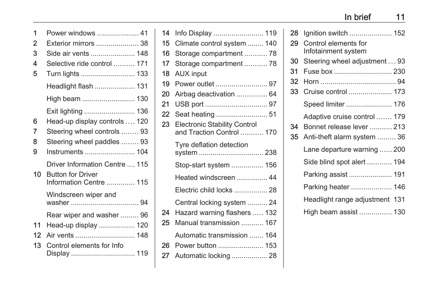 2019-2020 Vauxhall Vivaro Owner's Manual | English