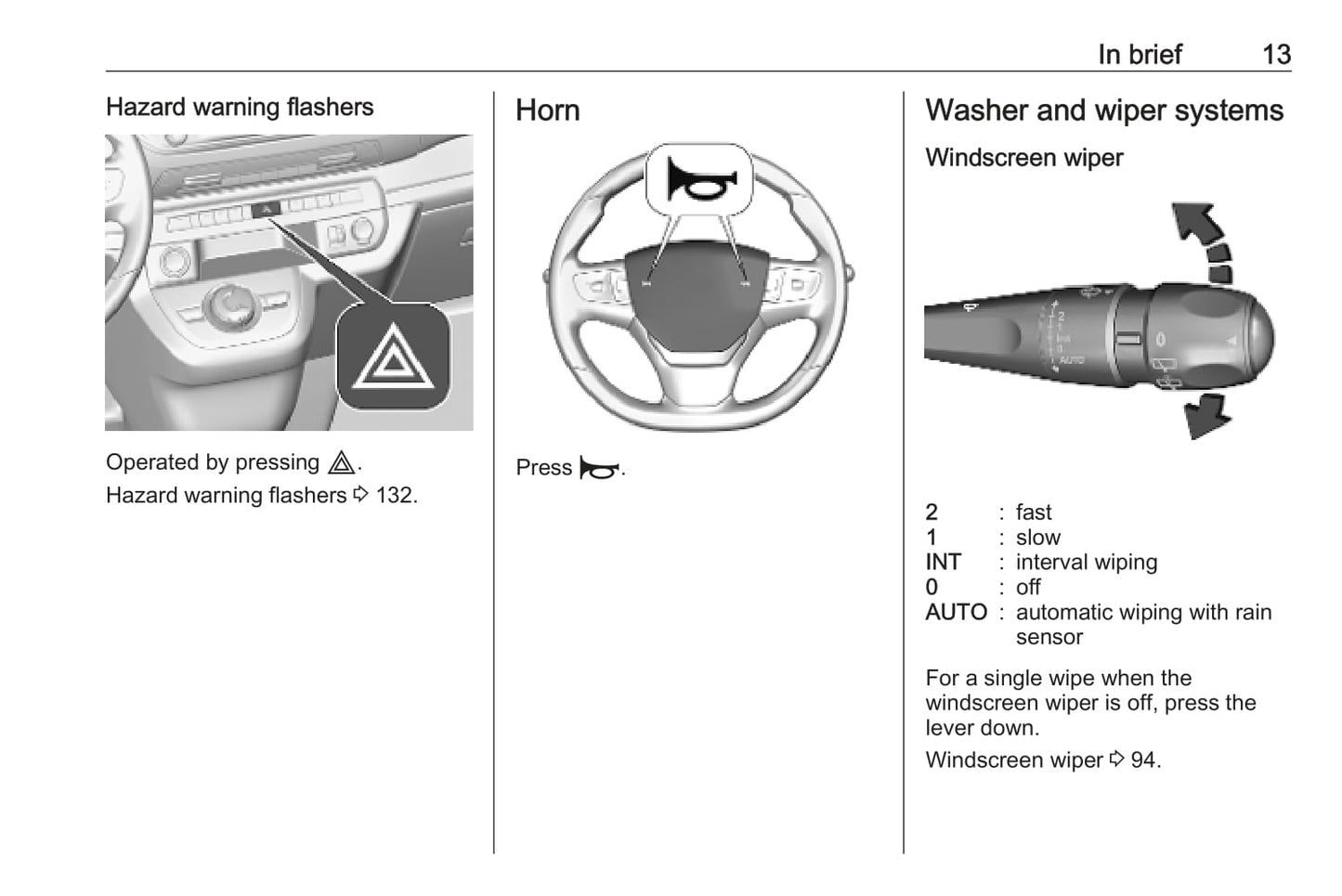 2019-2020 Vauxhall Vivaro Owner's Manual | English