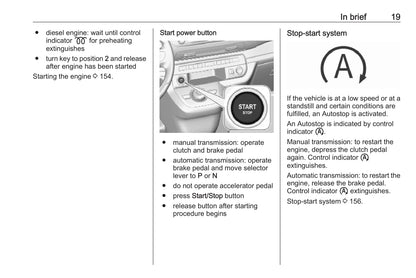 2019-2020 Vauxhall Vivaro Owner's Manual | English