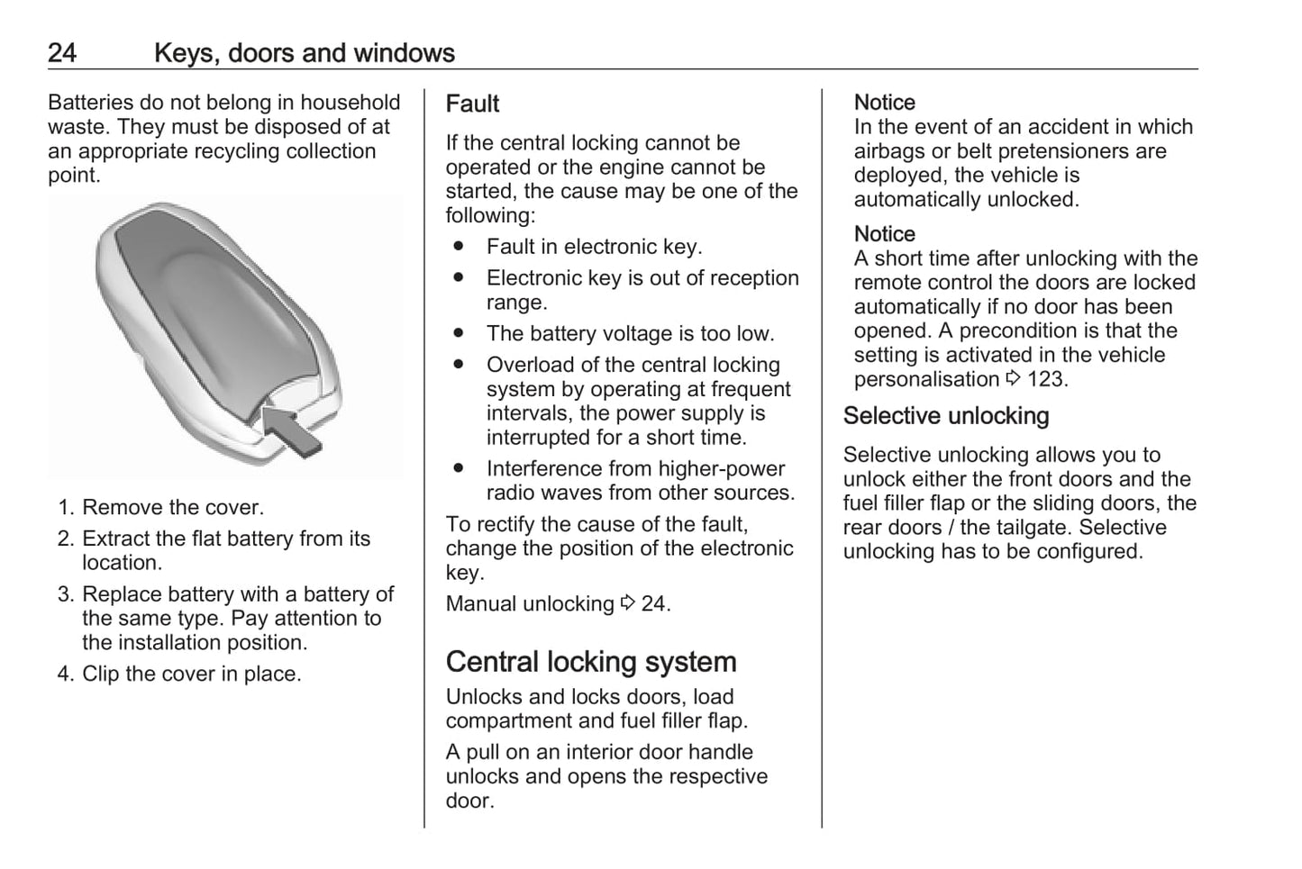 2019-2020 Vauxhall Vivaro Owner's Manual | English