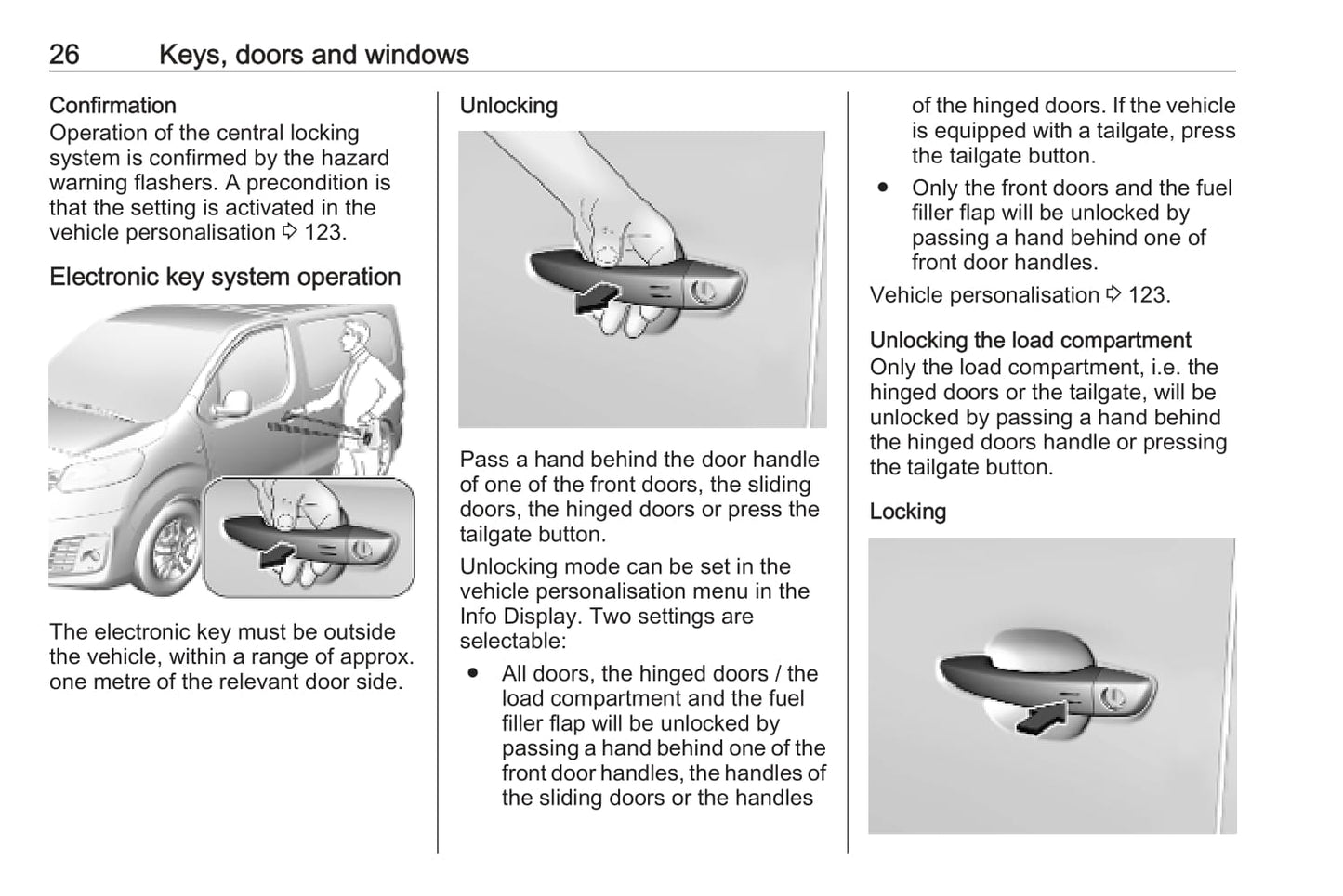 2019-2020 Vauxhall Vivaro Owner's Manual | English