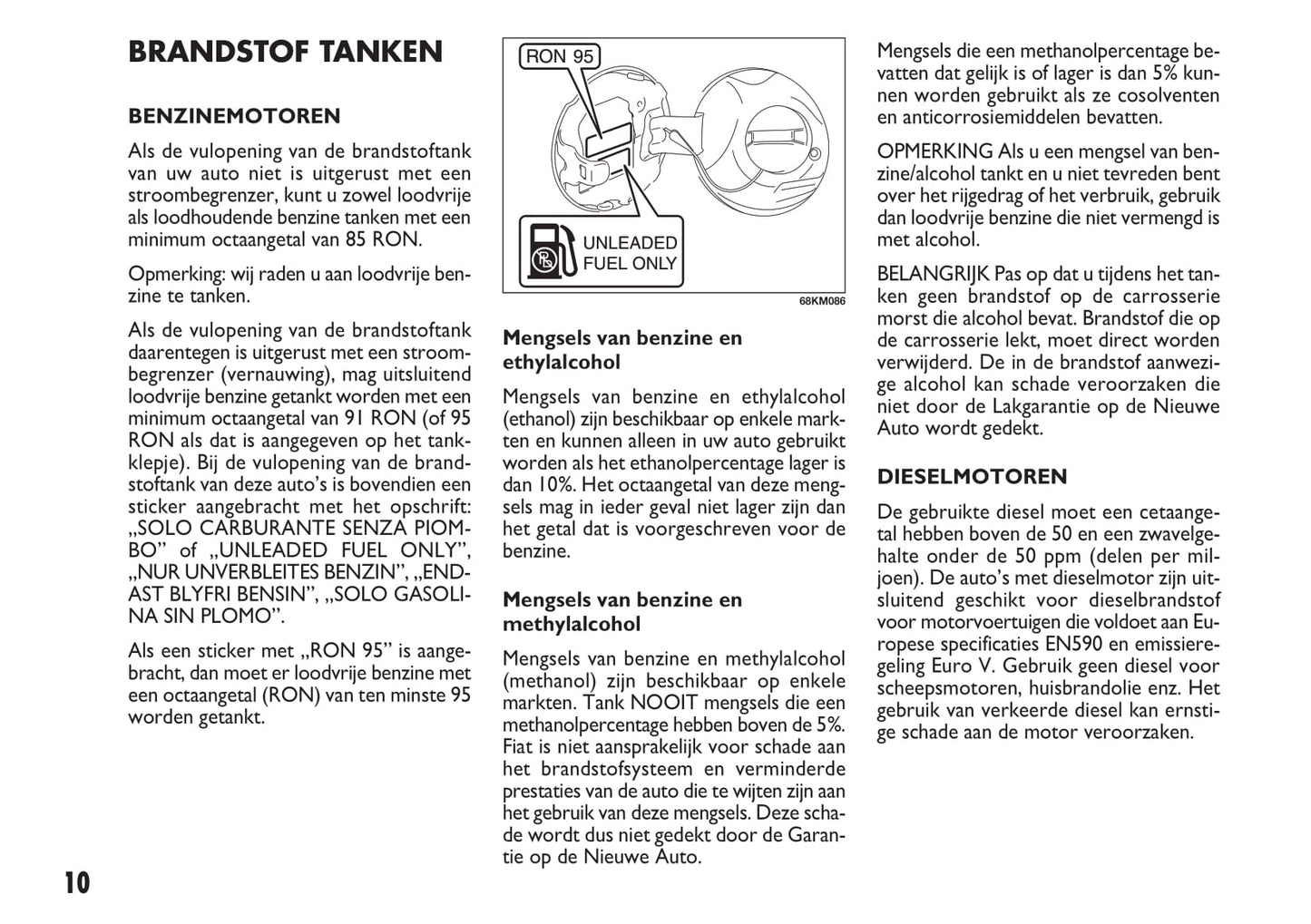 2010-2011 Fiat Sedici Gebruikershandleiding | Nederlands