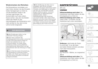 2016-2017 Fiat Punto Owner's Manual | German