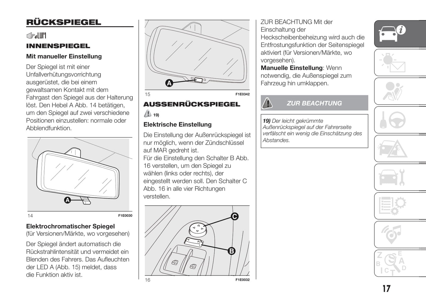 2016-2017 Fiat Punto Owner's Manual | German