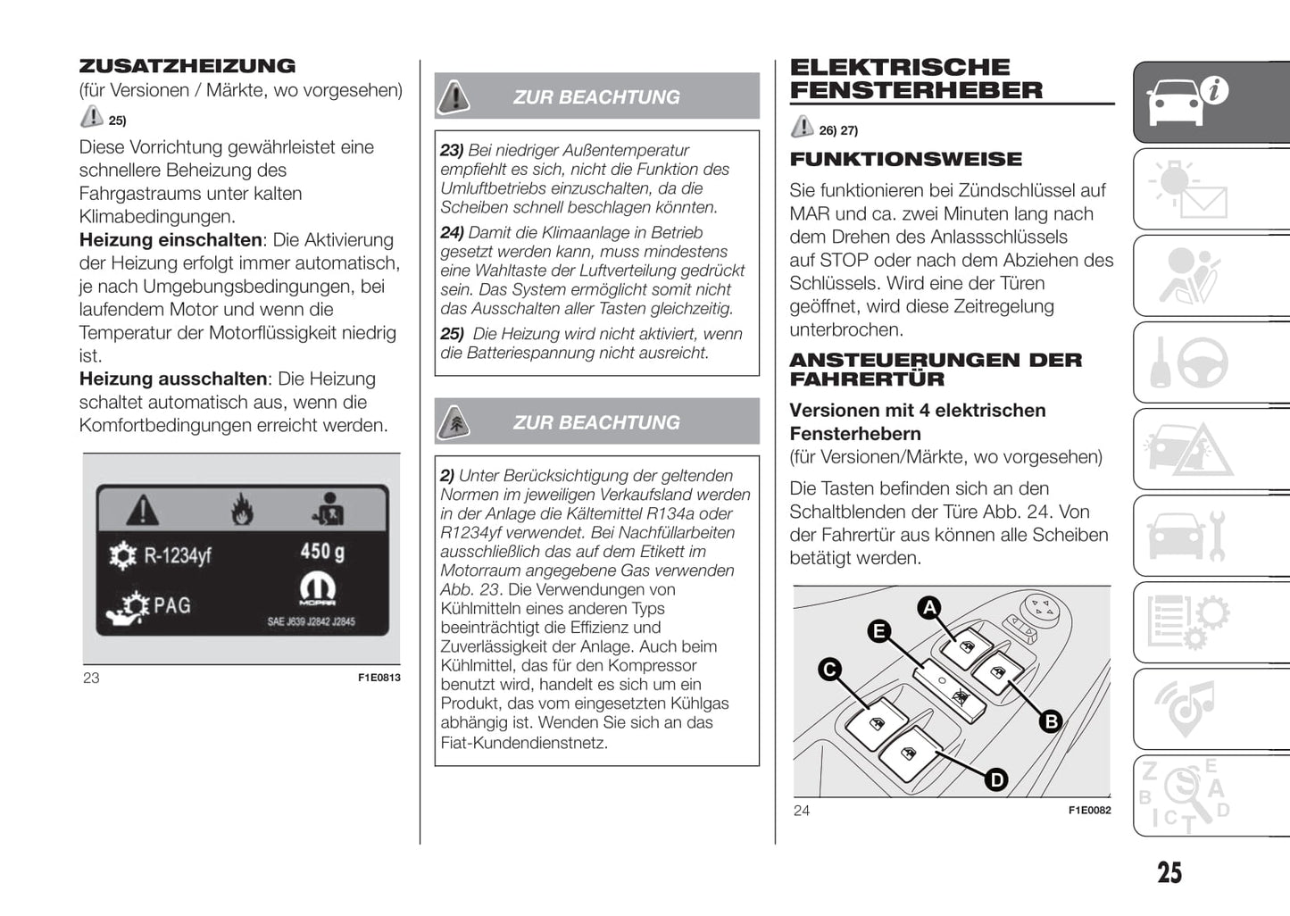 2016-2017 Fiat Punto Owner's Manual | German